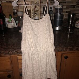 White lace romper